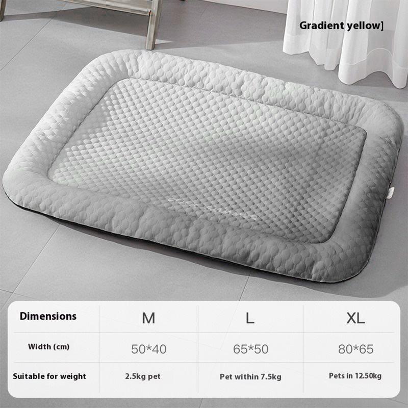 🔥LAST DAY SALE ONLY£7.99!!❄Pawchill™🇬🇧Pet Cooling Mat for Dogs & Cats 🐾 Naturally Cool Ice-Silk Pad • Breathable, Washable & Soft 🌿 For Floors, Sofas & Car Travel • Multiple Sizes • Gradient Colours ☀️🐶🐱