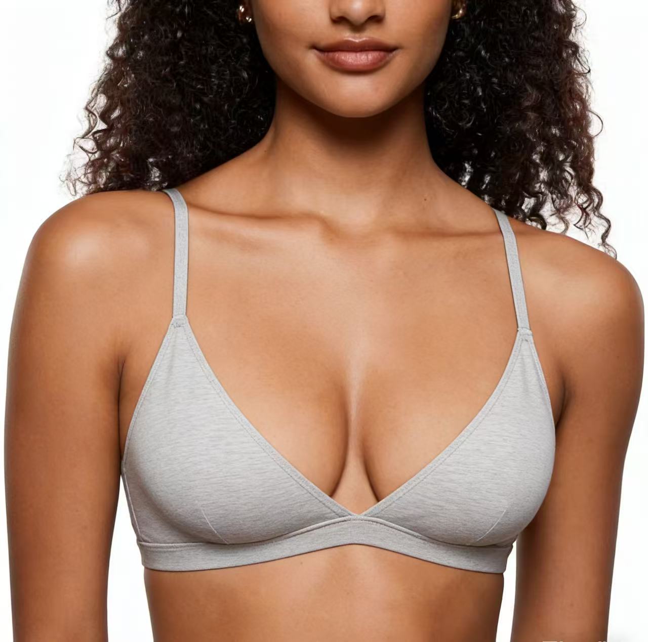 ⏳LAST DAY SALE ONLY £9.99!!💥80K+ SOLD💞Women's Wire-Free Jelly Support Triangle Bralette