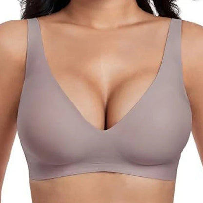 ⏳LAST DAY SALE ONLY ￡11.99!!!!💕GRACE Women Jelly Bras Wirefree Full Coverage No Underwire Everyday Bras Comfortable Wireless Padded Tshirt Bra