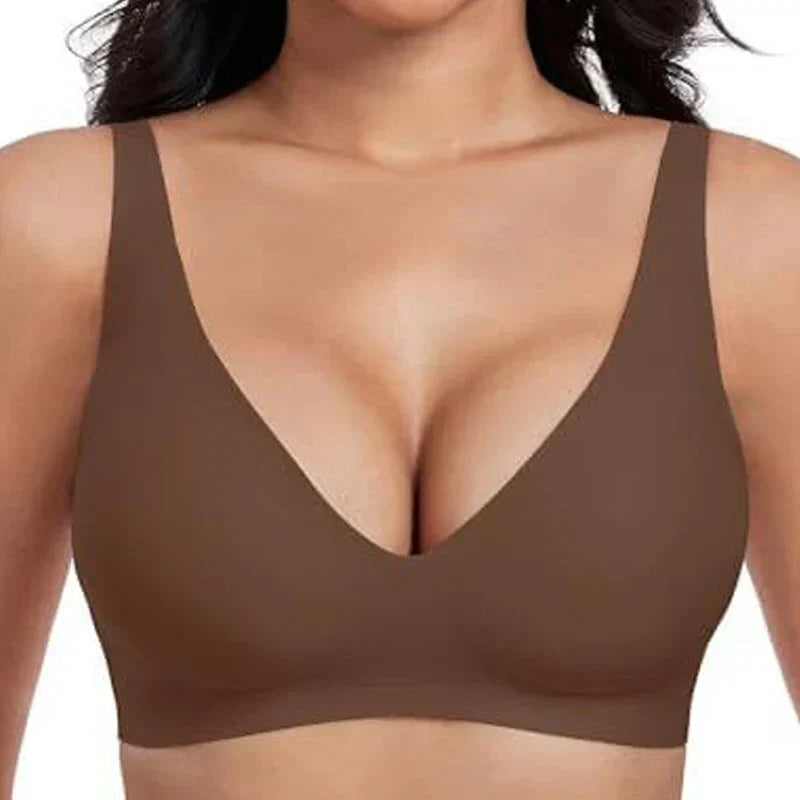 ⏳LAST DAY SALE ONLY ￡11.99!!!!💕GRACE Women Jelly Bras Wirefree Full Coverage No Underwire Everyday Bras Comfortable Wireless Padded Tshirt Bra