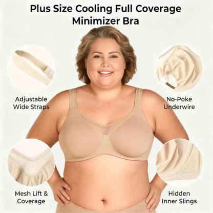 ⏳Last Day Special Price £7.99💐2026 NEW Minimizer Support Bra for Women✨Lifts & Shapes • 🙅‍♀️ No Side Spillage • 🤗 Wide Comfort Straps • 🌿 All-Day Support