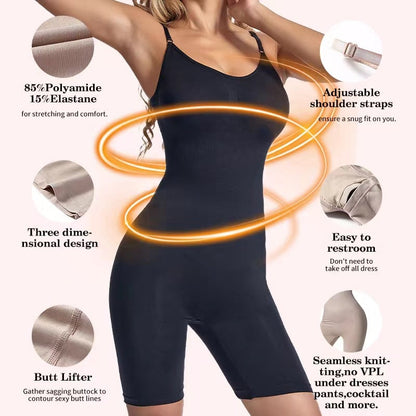 🔥LAST DAY SALE: ONLY ￡9.99!!🔥Tummy Control Seamless Butt-Lifting Bodysuit – Bathroom-Friendly Snap Design