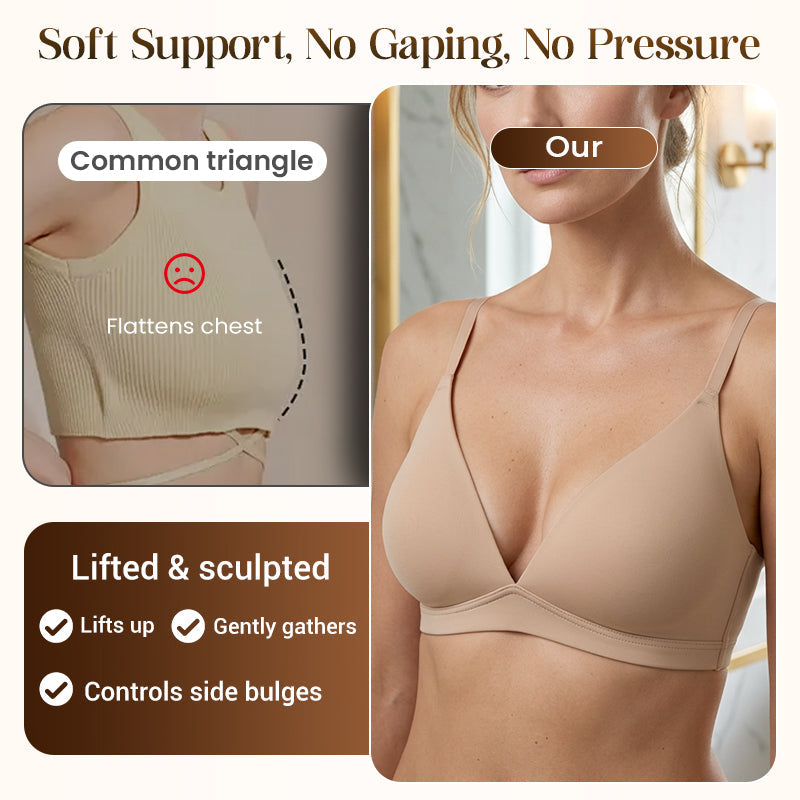 ⏳LAST DAY SALE ONLY ￡9.99!!💥80K+ SOLD💞Women's Wire-Free Jelly Support Triangle Bralette