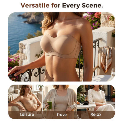 🏆 LAST DAY SALE ONLY ￡9.99!!✨Lusait SecureFit Non-Slip Wireless Strapless Bra