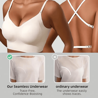 🏆Last Day Sale ONLY ￡7.99!!🔥Ellis Intimates™🇬🇧Seamless Wire-Free Low-Back Support Bra👙