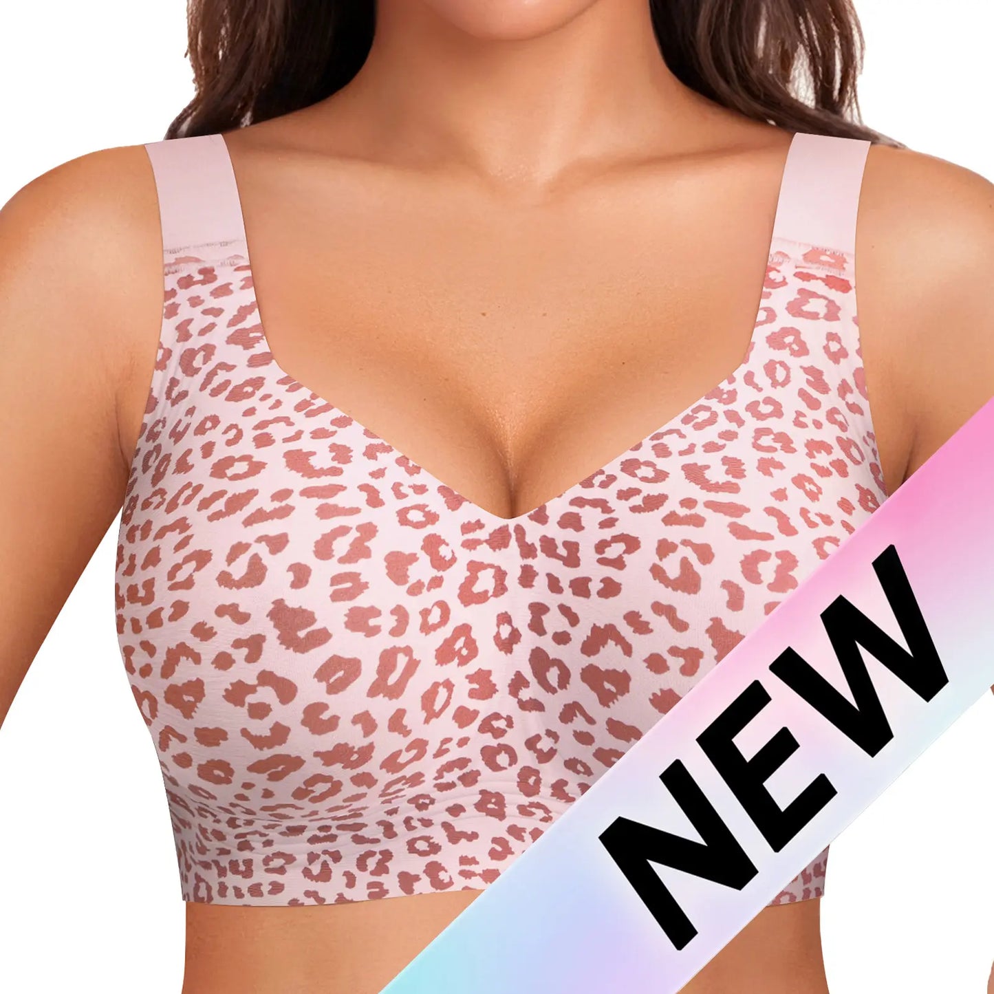 ⏳LAST DAY SALE ONLY ￡11.99!!!!💕GRACE Women Jelly Bras Wirefree Full Coverage No Underwire Everyday Bras Comfortable Wireless Padded Tshirt Bra