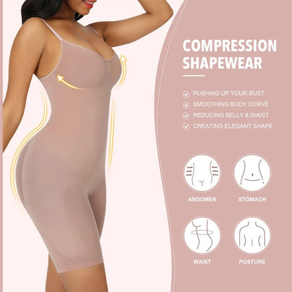 🔥LAST DAY SALE: ONLY ￡9.99!!🔥Tummy Control Seamless Butt-Lifting Bodysuit – Bathroom-Friendly Snap Design