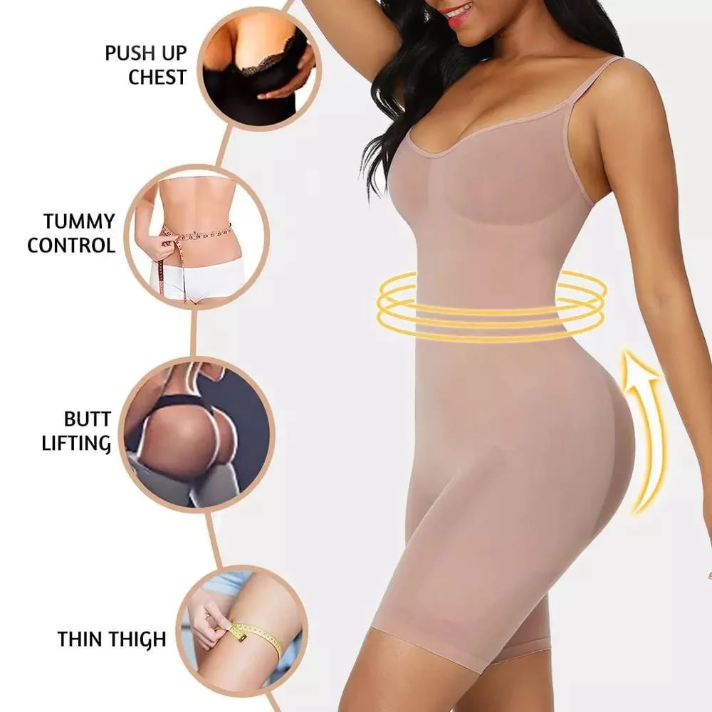 🔥LAST DAY SALE: ONLY ￡9.99!!🔥Tummy Control Seamless Butt-Lifting Bodysuit – Bathroom-Friendly Snap Design