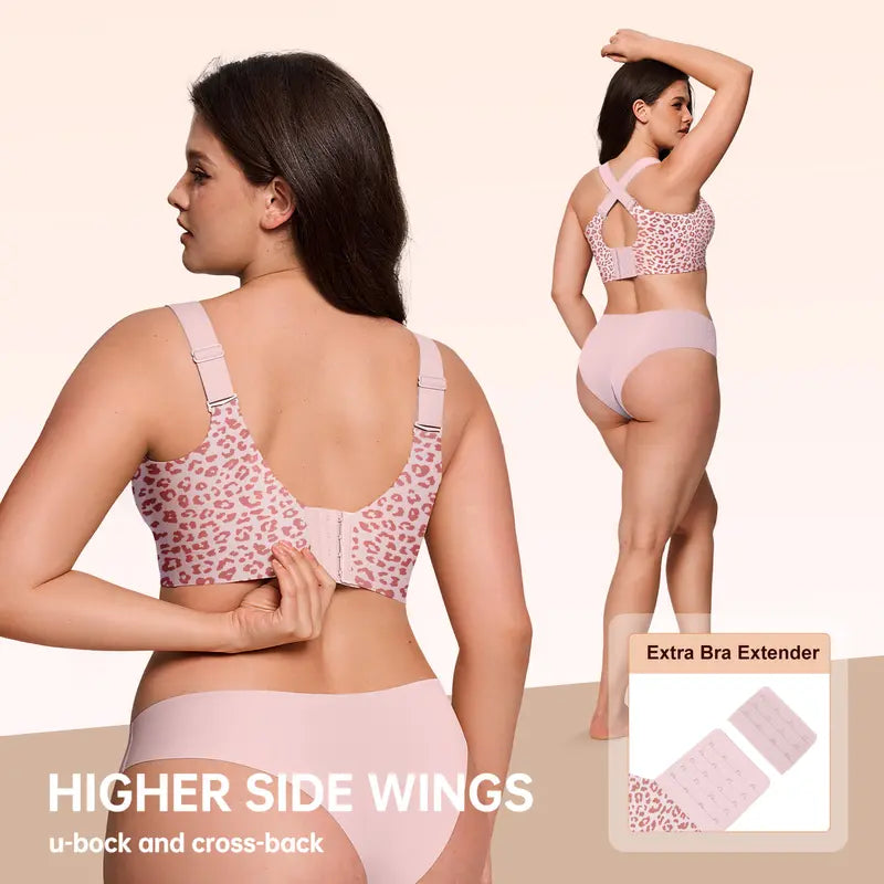 ⏳LAST DAY SALE ONLY ￡11.99!!!!💕GRACE Women Jelly Bras Wirefree Full Coverage No Underwire Everyday Bras Comfortable Wireless Padded Tshirt Bra