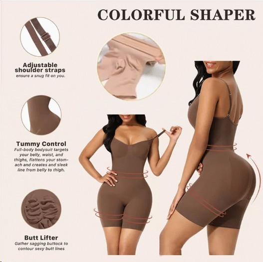 🔥LAST DAY SALE: ONLY ￡9.99!!🔥Tummy Control Seamless Butt-Lifting Bodysuit – Bathroom-Friendly Snap Design