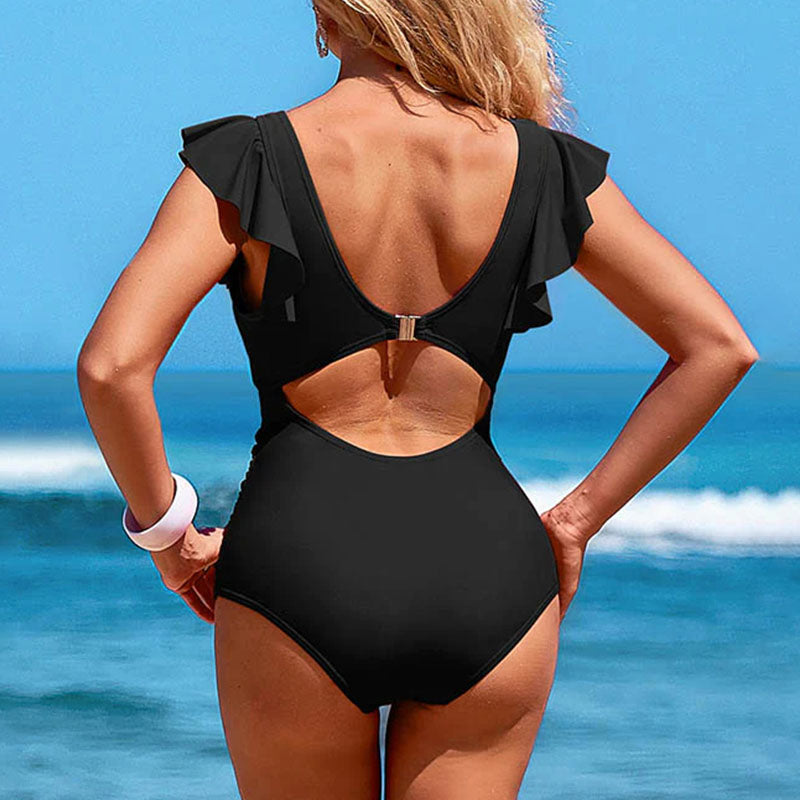 🎁LIMITED TIME PROMOTION - 67% OFF👗Sexy ruffled one-piece swimsuit