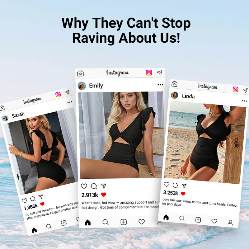 🎁LIMITED TIME PROMOTION - 67% OFF👗Sexy ruffled one-piece swimsuit