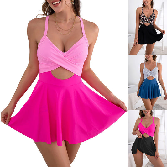 ⏳Last Day Special Sale 49% OFF🩱Women's Cutout One Piece Skirt Swimsuit