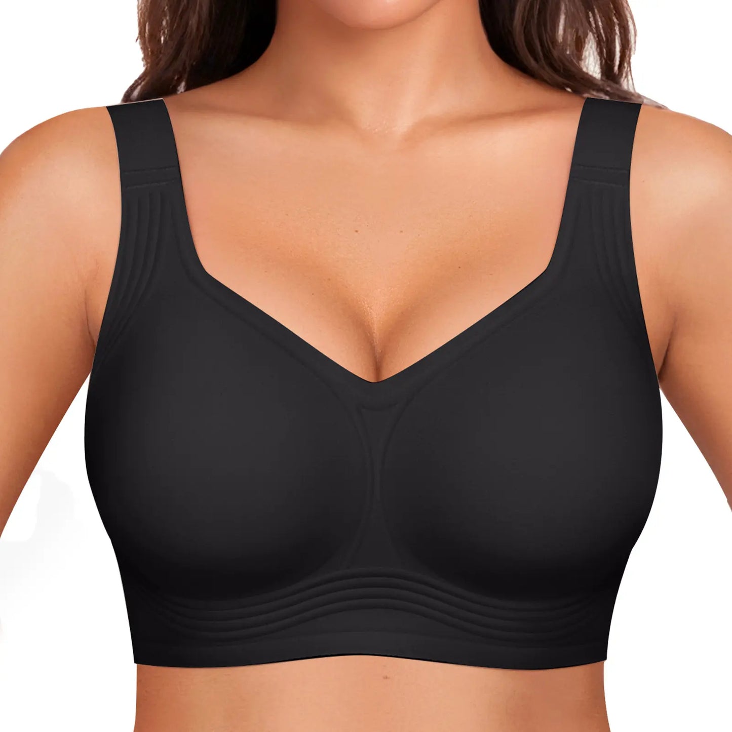 ⏳LAST DAY SALE ONLY ￡11.99!!!!💕GRACE Women Jelly Bras Wirefree Full Coverage No Underwire Everyday Bras Comfortable Wireless Padded Tshirt Bra