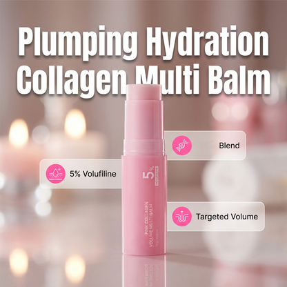 🏆 Last Day Buy 2 Get 1 Free💕 Pink Collagen Volume Multi Balm | All In One Volufiline, NAD Stick for Youthful-Looking