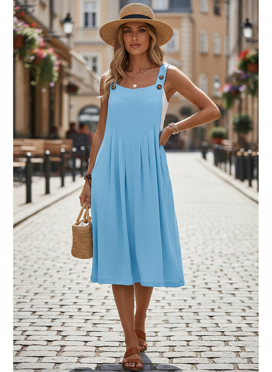 🌸 LIMITED TIME Special Price:💲27.99 ✨Sleeveless Wide-Leg Jumpsuit For Summer Breezes