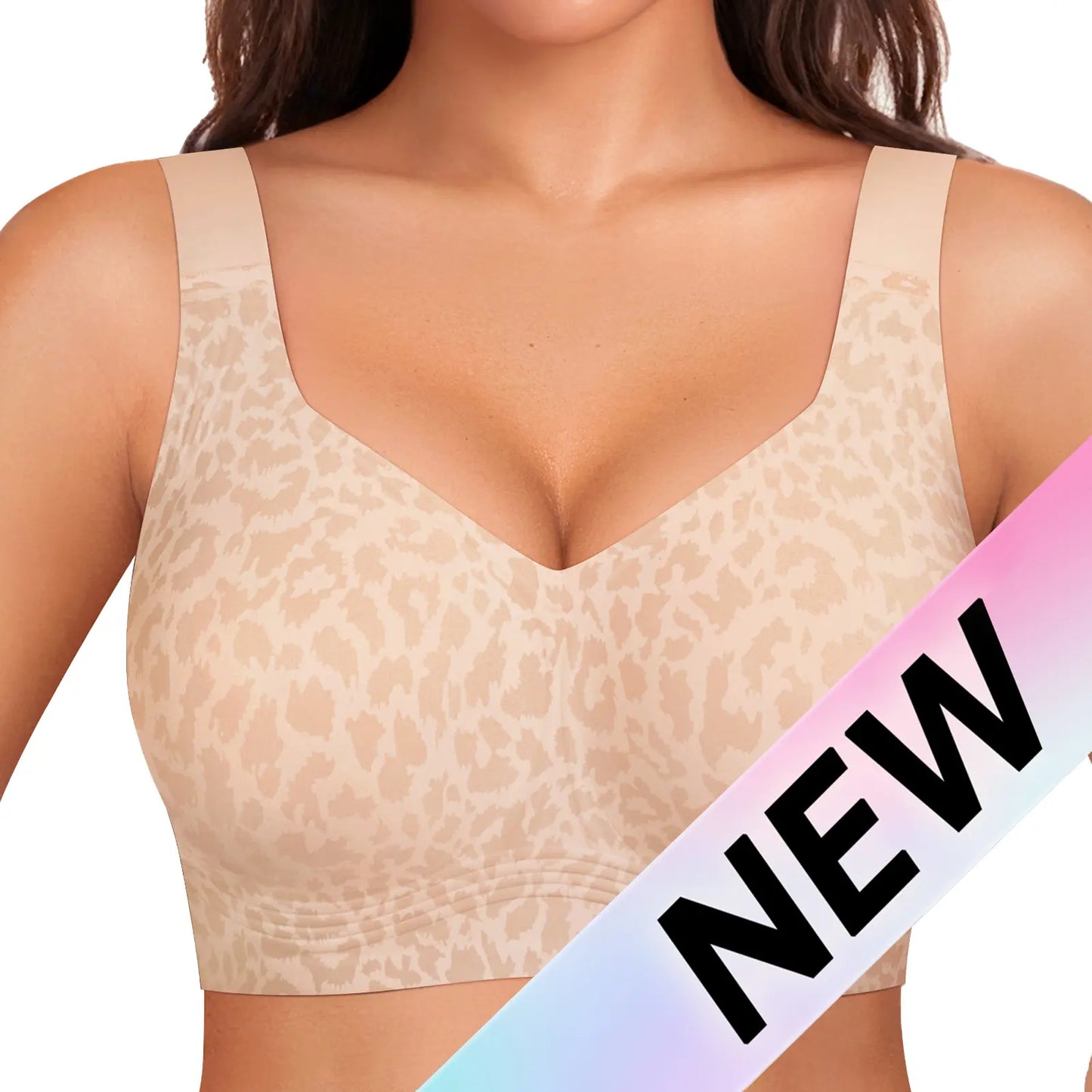 ⏳LAST DAY SALE ONLY ￡11.99!!!!💕GRACE Women Jelly Bras Wirefree Full Coverage No Underwire Everyday Bras Comfortable Wireless Padded Tshirt Bra