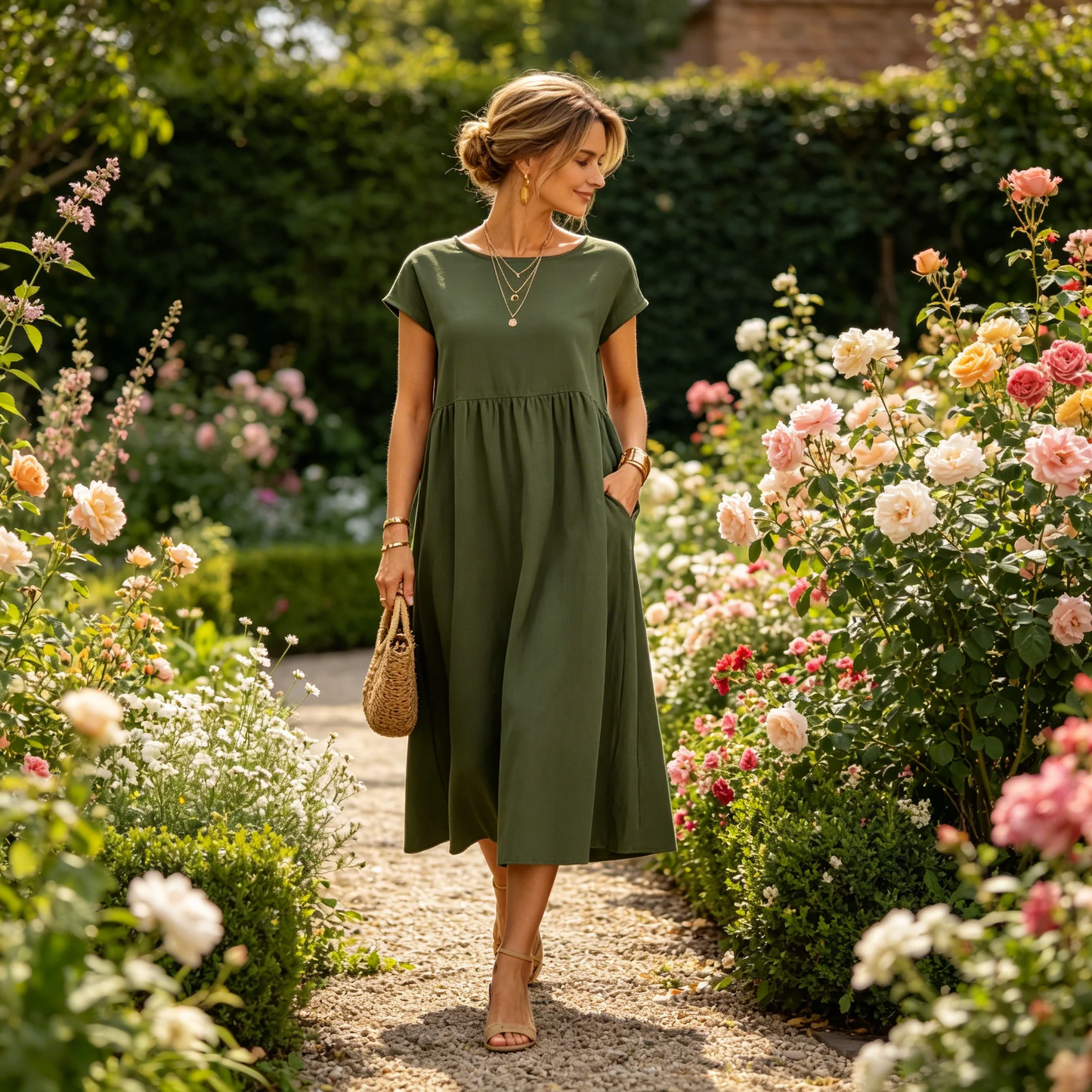 ⏳LAST DAY SALE ONLY ￡13.99!!💕LUMIÉRE 2026 NEW Women's Linen-Cotton Pocket Dress🌿 Effortless • Lightweight • Perfect for Summer Days ☀️