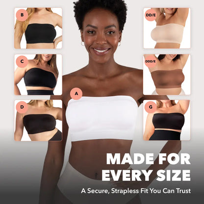 ⏰LAST DAY SALE ONLY ￡11.99!!🔥Aurelle™ No-Slip Convertible Bandeau – 3-Way Wear, Wire-Free & Trusted by 50K+ Women👙🇬🇧
