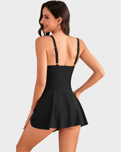 👙LAST DAY SALE: ONLY ￡12.99!!💃Women's One Piece Tummy Control Tie Knot Swimsuit