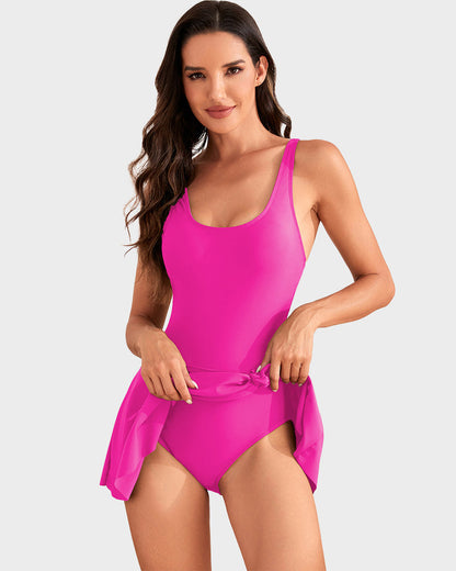 👙LAST DAY SALE: ONLY ￡12.99!!💃Women's One Piece Tummy Control Tie Knot Swimsuit
