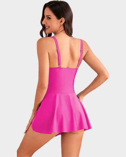 👙LAST DAY SALE: ONLY ￡12.99!!💃Women's One Piece Tummy Control Tie Knot Swimsuit