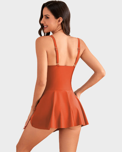 👙LAST DAY SALE: ONLY ￡12.99!!💃Women's One Piece Tummy Control Tie Knot Swimsuit