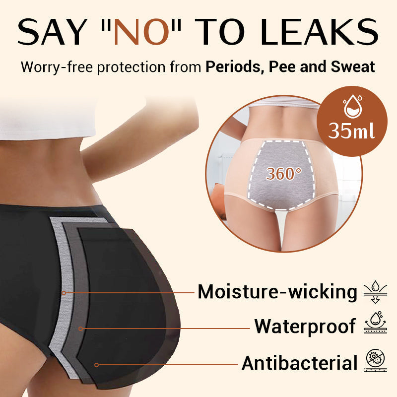 ⏳LAST DAY SALE: ￡8.99 FOR 3 PACKS!!🔥Women's Plus Size Cotton High Waisted Briefs 3-Pack