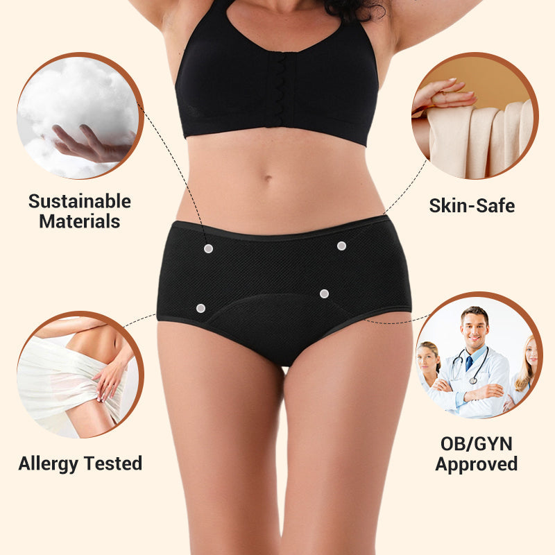 ⏳LAST DAY SALE: ￡8.99 FOR 3 PACKS!!🔥Women's Plus Size Cotton High Waisted Briefs 3-Pack