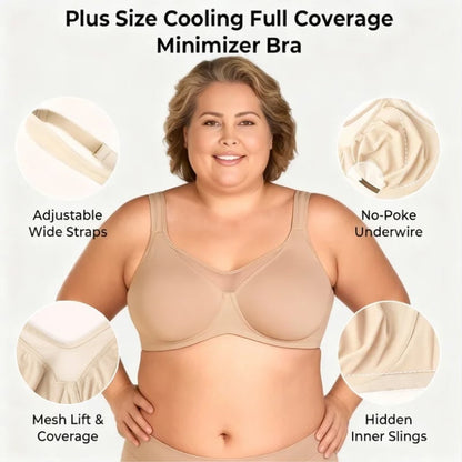 ⏳Last Day Special Price £7.99💐2026 NEW Minimizer Support Bra for Women✨Lifts & Shapes • 🙅‍♀️ No Side Spillage • 🤗 Wide Comfort Straps • 🌿 All-Day Support