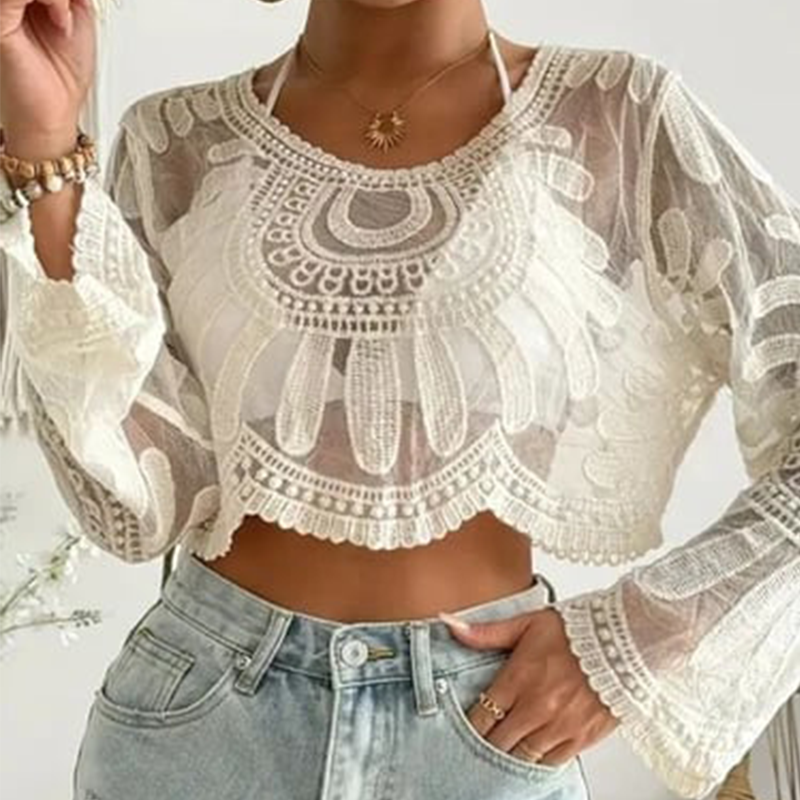 🌊LAST DAY SALE 50% OFF!!🏖️Women's Lace Crochet Cover-Ups for Beach Vacation