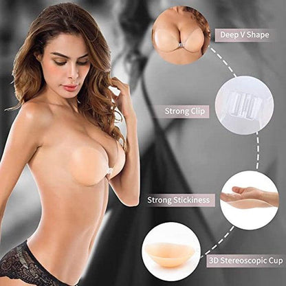🏆 LAST DAY SALE: BUY 1 GET 1 FREE!!✨ SBEAUTI #1 Strapless Sticky Bra
