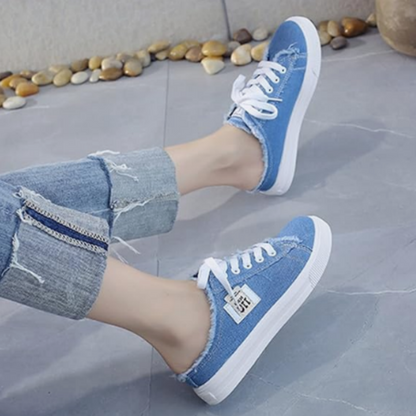 💐Limited Offer 50% OFF!💐Women's Denim Slip-On Mules – Comfortable Sole & Casual Look 👟☀️