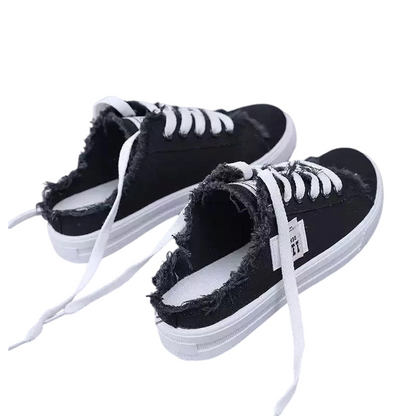 💐Limited Offer 50% OFF!💐Women's Denim Slip-On Mules – Comfortable Sole & Casual Look 👟☀️