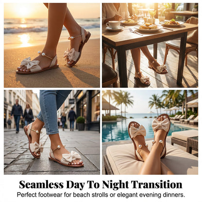 🌊Summer Cool Deal: ONLY ￡13.99!!🎉🌸Elegant Pearl Sandals – Arch-Supportive, Wide-Foot Friendly & All-Day Comfort 👡