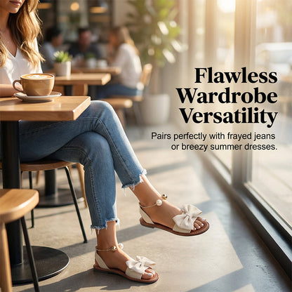 🌊Summer Cool Deal: ONLY ￡13.99!!🎉🌸Elegant Pearl Sandals – Arch-Supportive, Wide-Foot Friendly & All-Day Comfort 👡