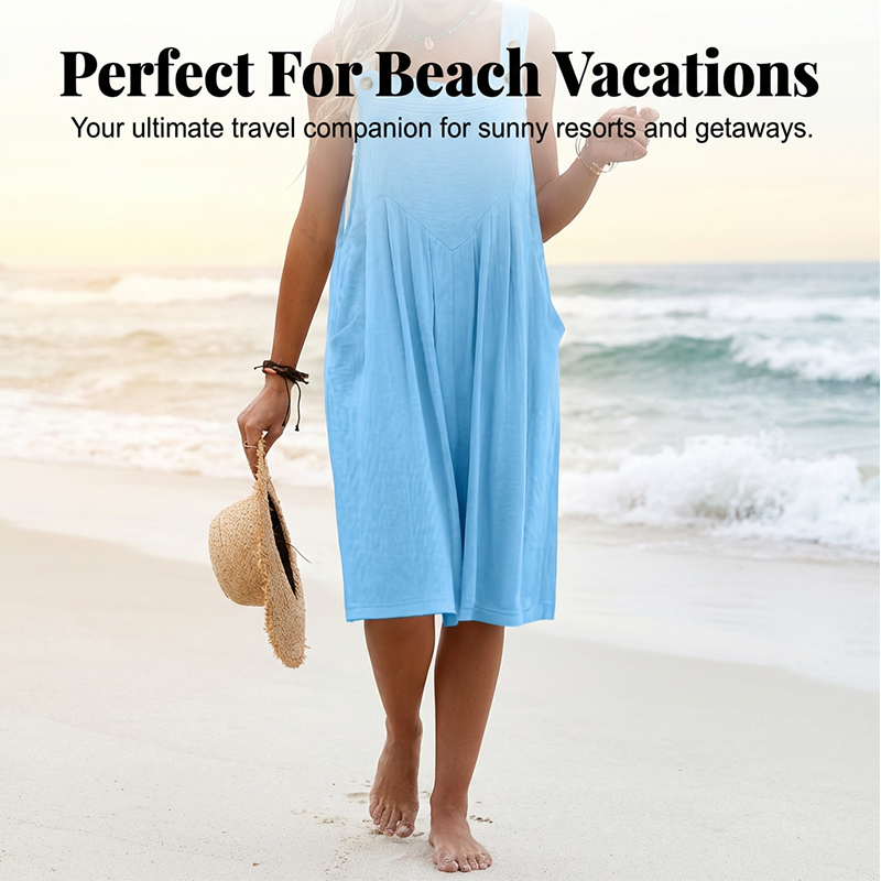🌸 LIMITED TIME Special Price:💲27.99 ✨Sleeveless Wide-Leg Jumpsuit For Summer Breezes
