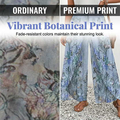 🌷Summer Cool Deal: ONLY ￡14.99!!✨️🎉Women's Printed Wide-Leg Drawstring Trousers