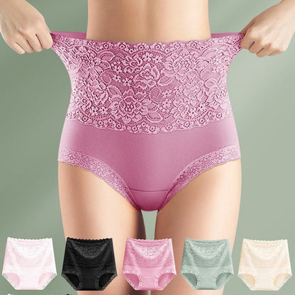 Women's High-Waist Lace Tummy Control Panties