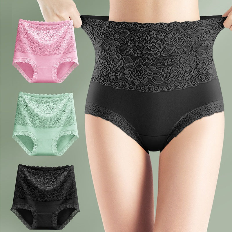 Women's High-Waist Lace Tummy Control Panties