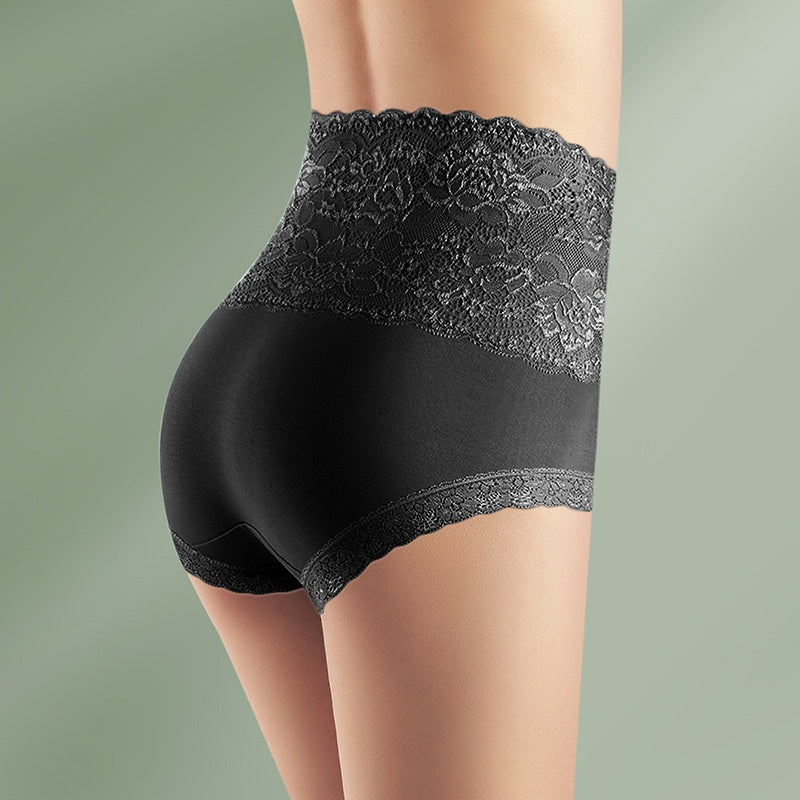 Women's High-Waist Lace Tummy Control Panties