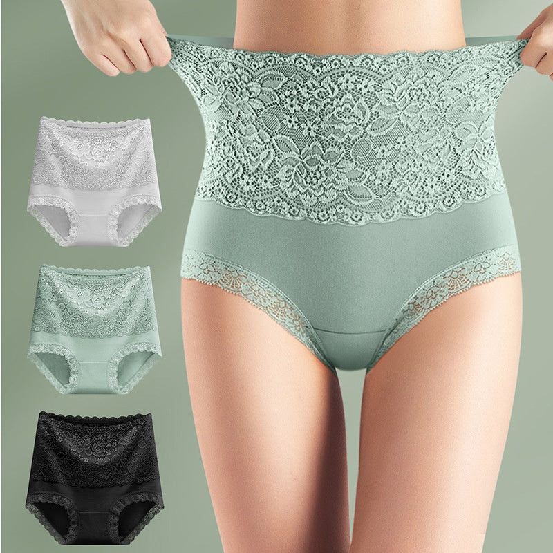 Women's High-Waist Lace Tummy Control Panties