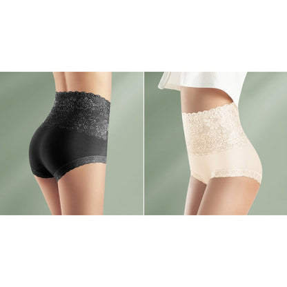 Women's High-Waist Lace Tummy Control Panties