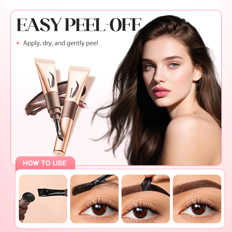 💖LAST DAY BUY 1 GET 1 FREE!💕BrowLuxe™ 4-Colour Tear-Off Brow Tint 🌈 – Waterproof 💧, Long-Lasting (Up to 3 Months!) ⏳ | Natural Definition & Effortless ‘Wild Brow’ Looks ✨