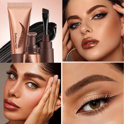 💖LAST DAY BUY 1 GET 1 FREE!💕BrowLuxe™ 4-Colour Tear-Off Brow Tint 🌈 – Waterproof 💧, Long-Lasting (Up to 3 Months!) ⏳ | Natural Definition & Effortless ‘Wild Brow’ Looks ✨