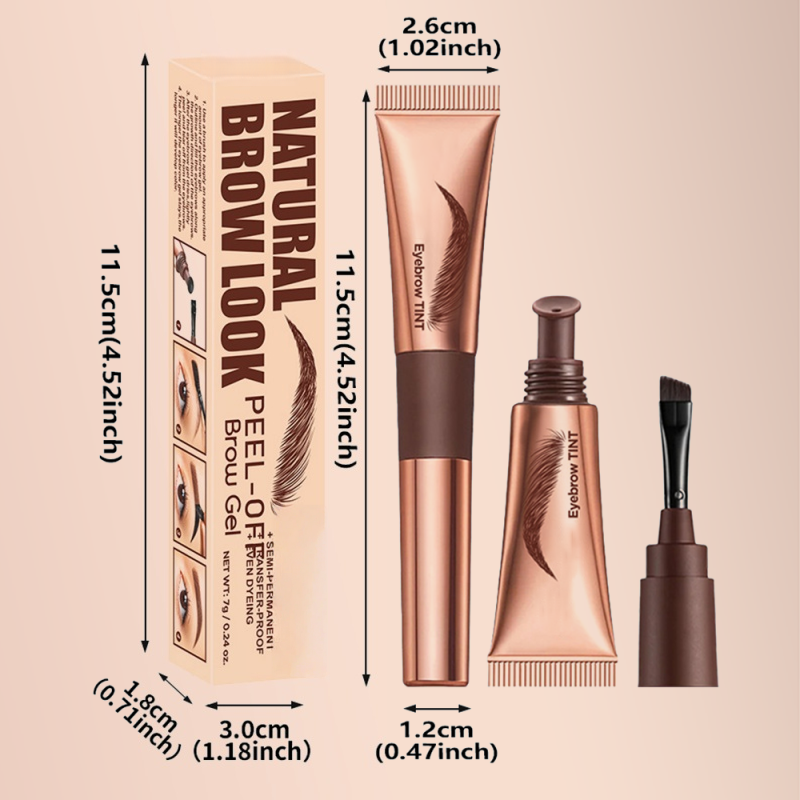 💖LAST DAY BUY 1 GET 1 FREE!💕BrowLuxe™ 4-Colour Tear-Off Brow Tint 🌈 – Waterproof 💧, Long-Lasting (Up to 3 Months!) ⏳ | Natural Definition & Effortless ‘Wild Brow’ Looks ✨