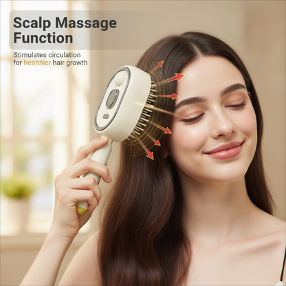 💖LAST DAY SALE ONLY ￡14.99!!💖ProGlide™🇬🇧 Scalp Massager Comb 💆‍♀️ – Self-Cleaning 🧼, Tangle-Free ✂️ & Frizz-Control Hair Brush with Soothing Mist Spray 💨✨ | Perfect for Dry, Brittle Hair 💧🌟