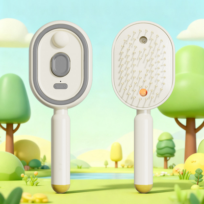 💖LAST DAY SALE ONLY ￡14.99!!💖ProGlide™🇬🇧 Scalp Massager Comb 💆‍♀️ – Self-Cleaning 🧼, Tangle-Free ✂️ & Frizz-Control Hair Brush with Soothing Mist Spray 💨✨ | Perfect for Dry, Brittle Hair 💧🌟